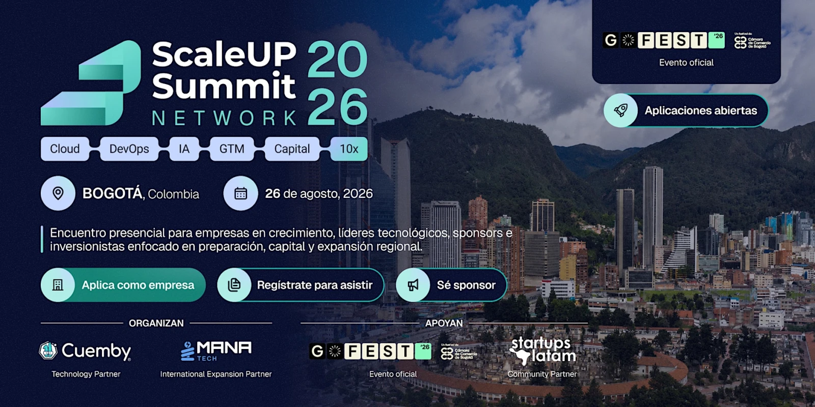 ScaleUpSummit Network Edición Bogotá | Evento Oficial Gofest 2026