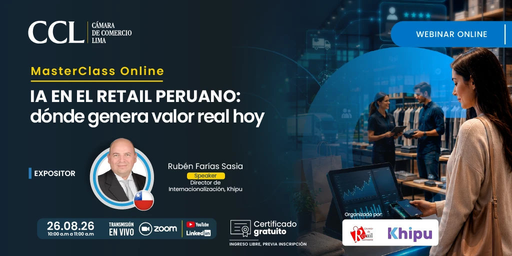 MasterClass Online: IA en el retail peruano: dónde genera valor real hoy